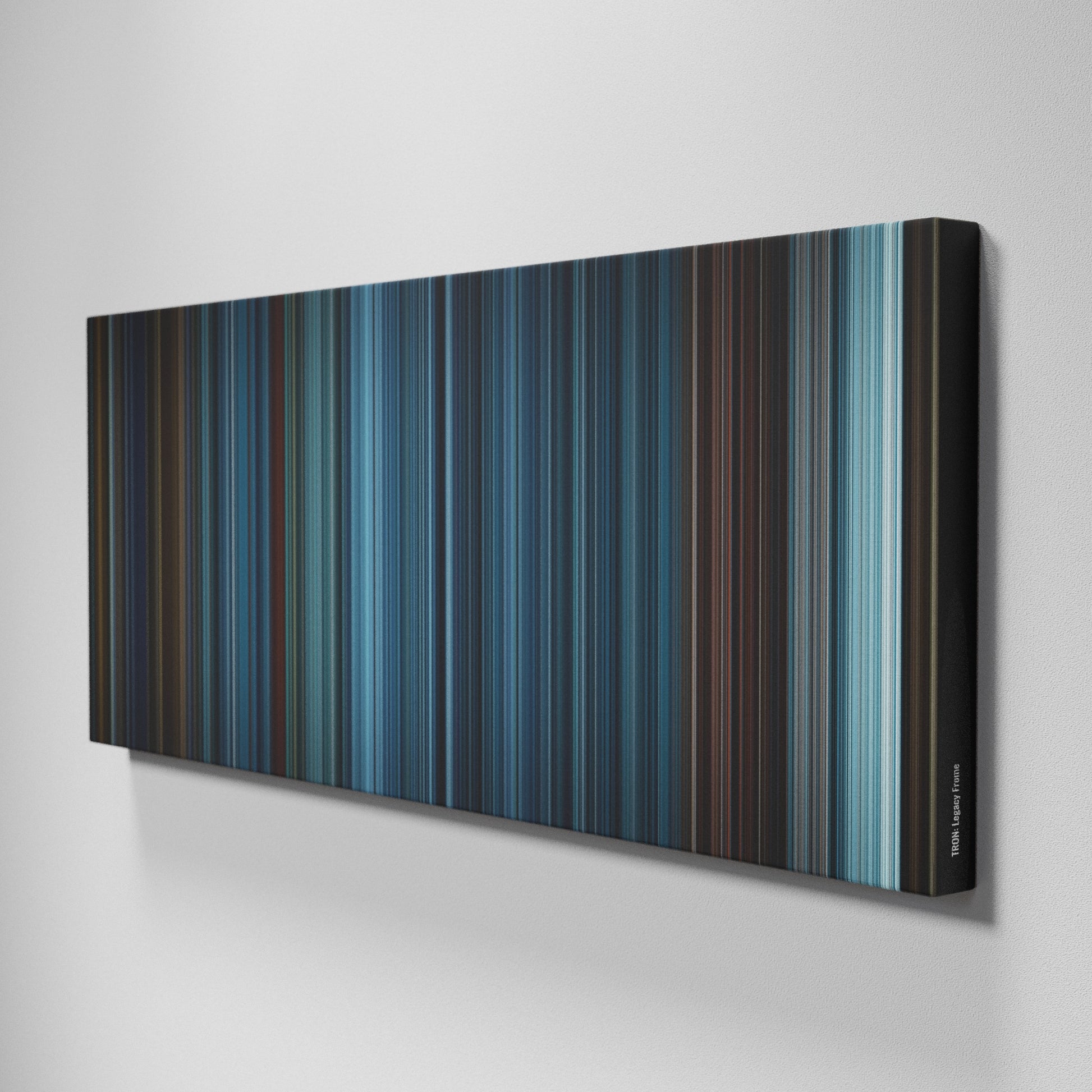 Side view of Buff's of TRON: Legacy Frome on the wall