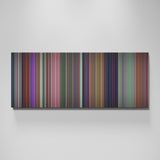 Alice in Wonderland movie canvas wall art - color palette print