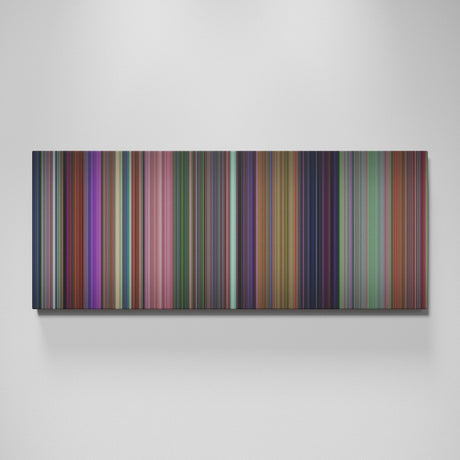 Alice in Wonderland movie canvas wall art - color palette print
