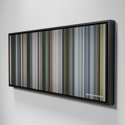 Side view of Framed Buff's of Captain America: The Winter Soldier Frome on the wall