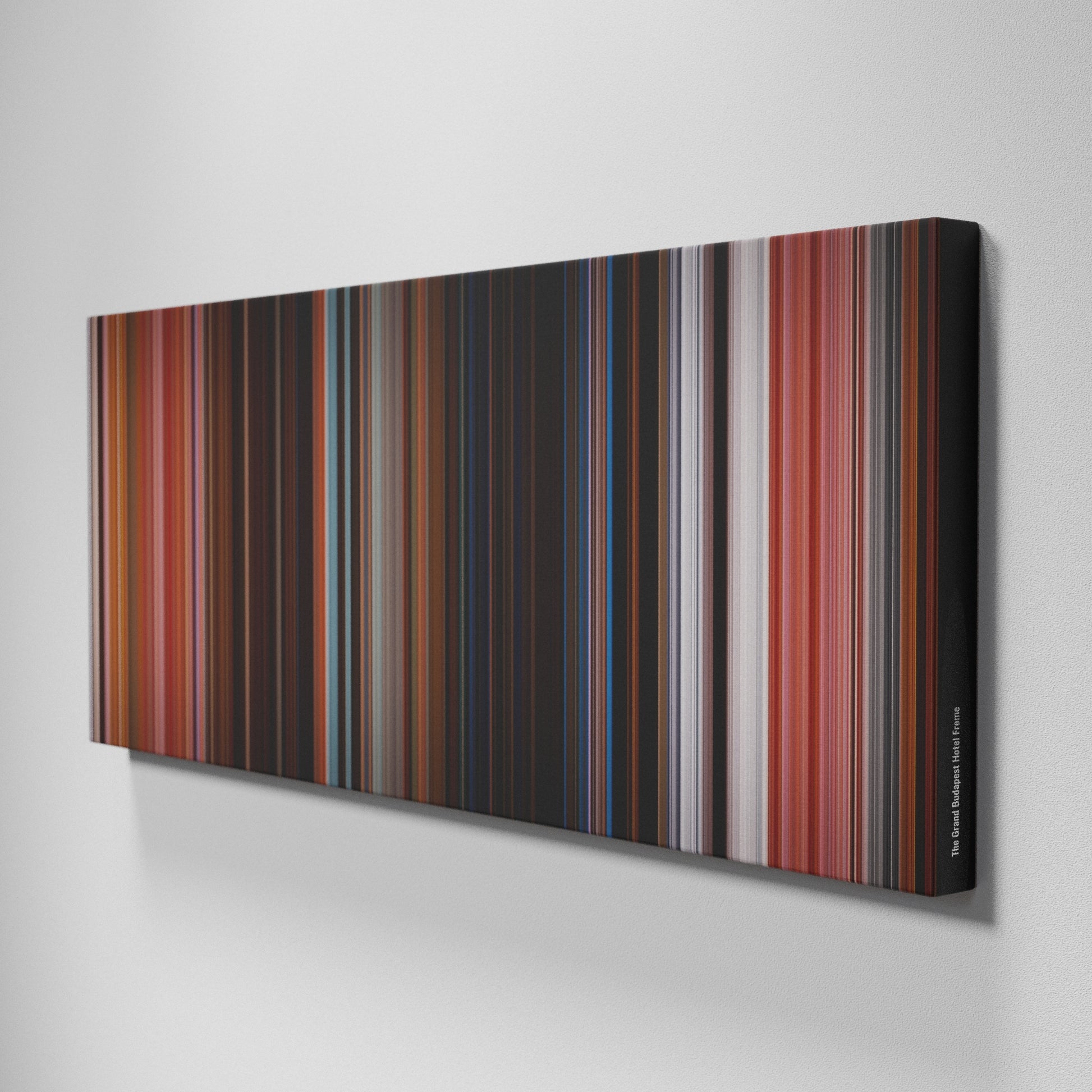 Side view of Buff's of The Grand Budapest Hotel Frome on the wall