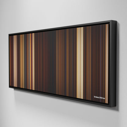 Side view of Framed Buff's of The Mummy Frome on the wall