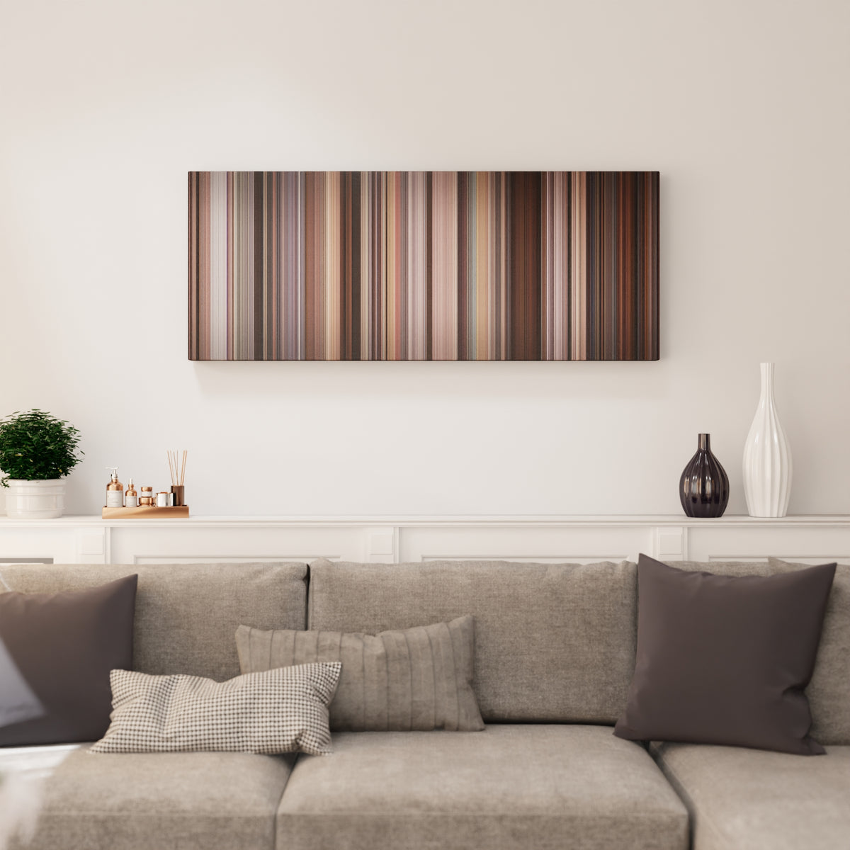 The Wolf of Wall Street canvas print in living room - film wall decor