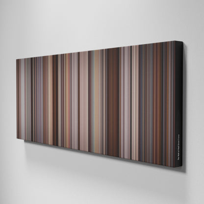 Side view of Buff's of The Wolf of the Wall Street Frome on the wall