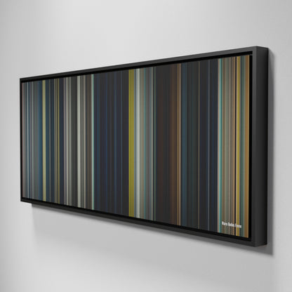 Side view of Framed Buff's of Warm Bodies Frome on the wall