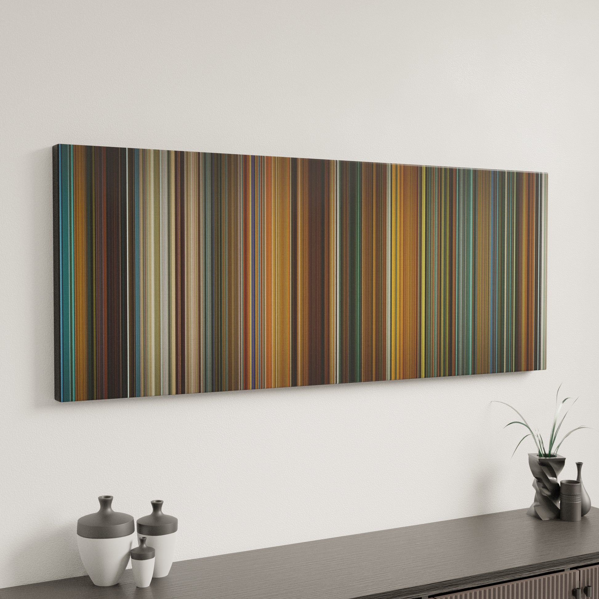 Minimal interior design with Ocean's Eleven Frome on the wall