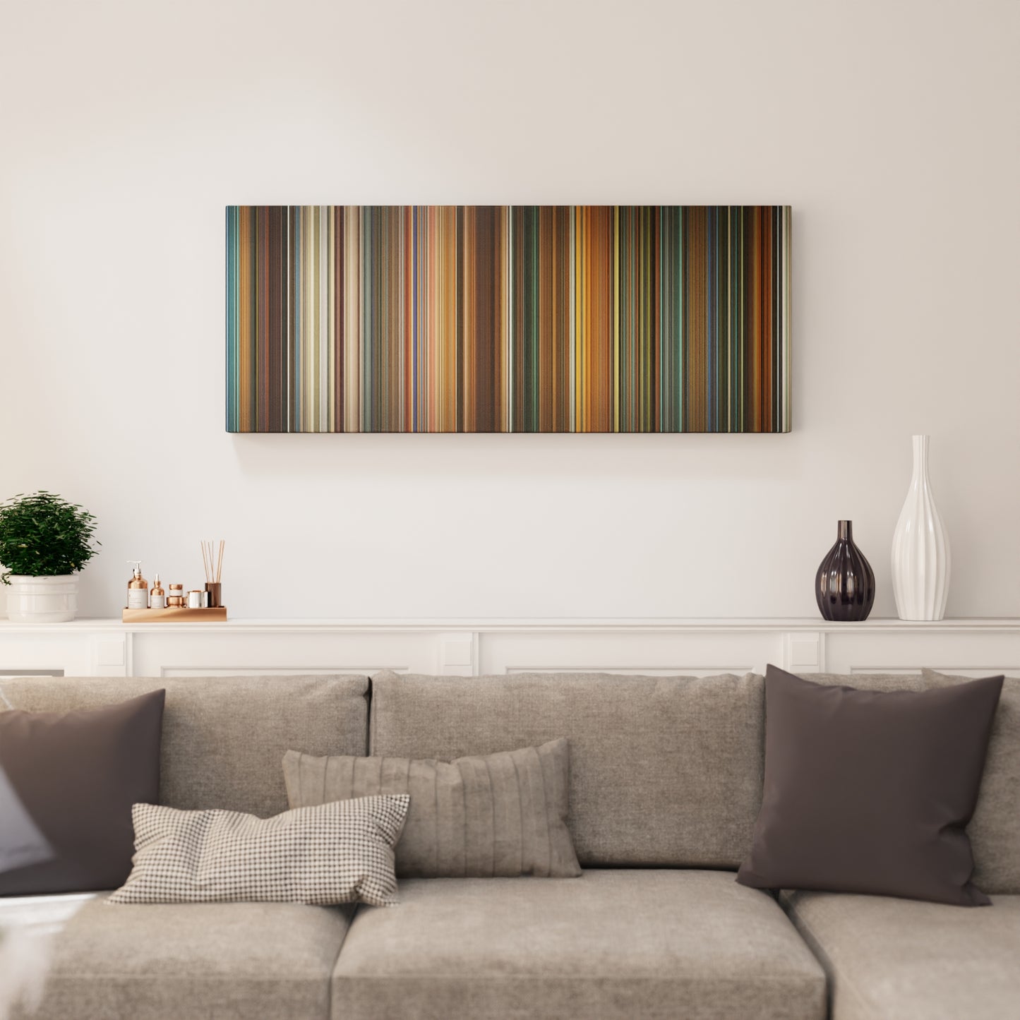 Living room interior with Ocean's Eleven Frome on the wall