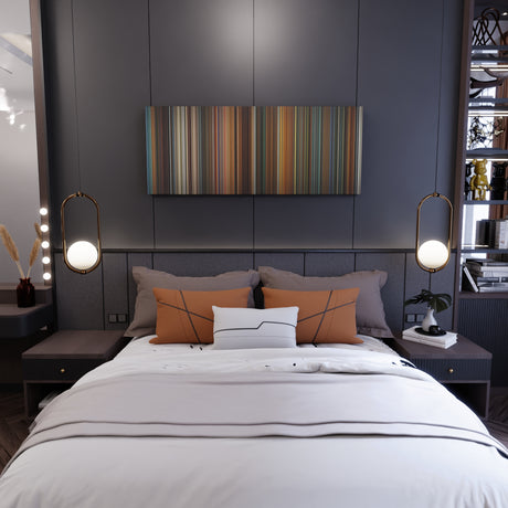 Ocean's Eleven movie canvas in bedroom - wall art display