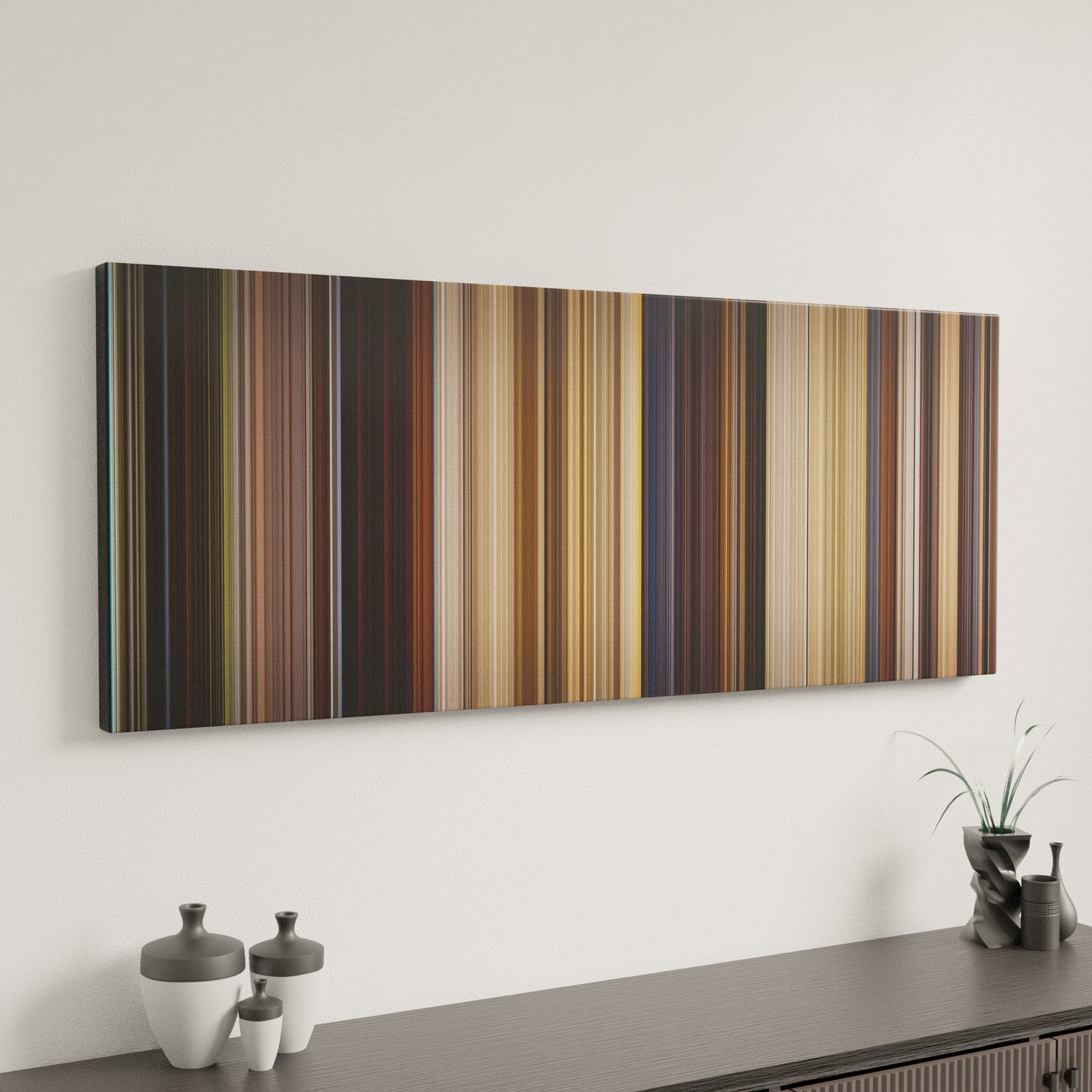 Minimal interior design with Raiders of the Lost Ark Frome on the wall