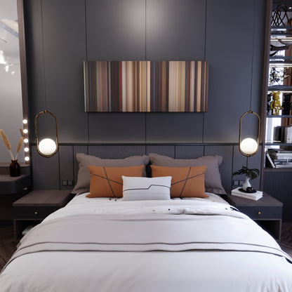 Bedroom interior with Raiders of the Lost Ark Frome on the wall