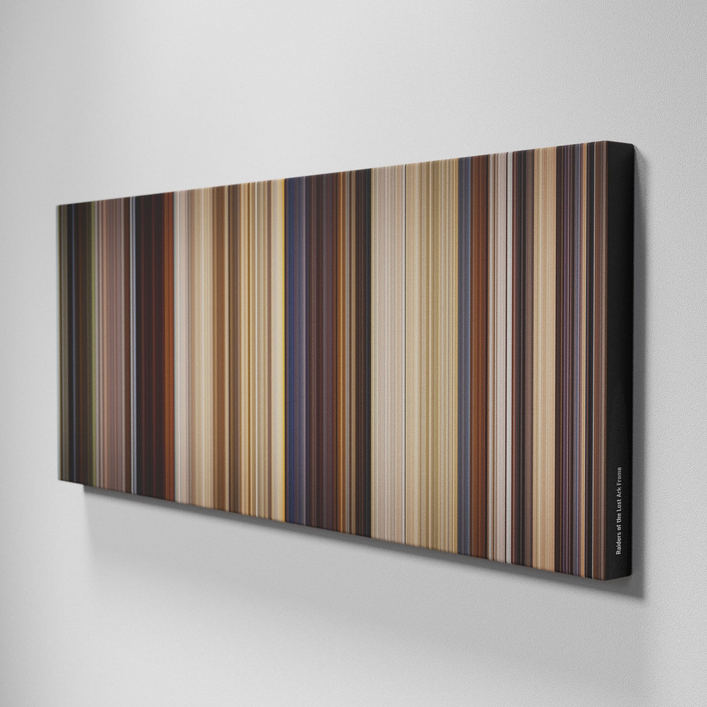 Side view of Buff's of Raiders of the Lost Ark Frome on the wall