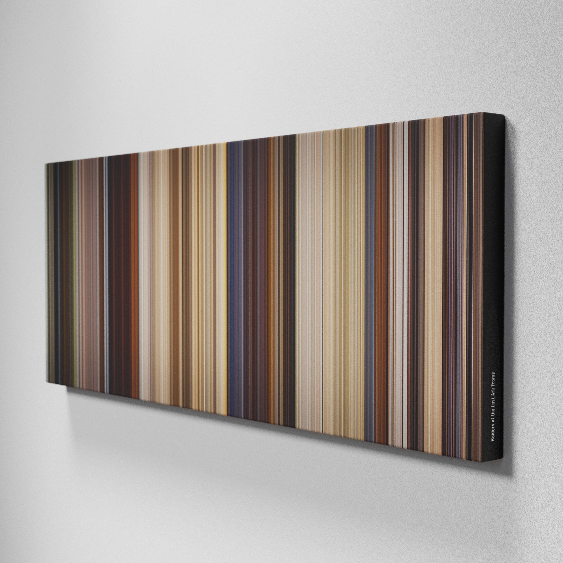 Side view of Buff's of Raiders of the Lost Ark Frome on the wall