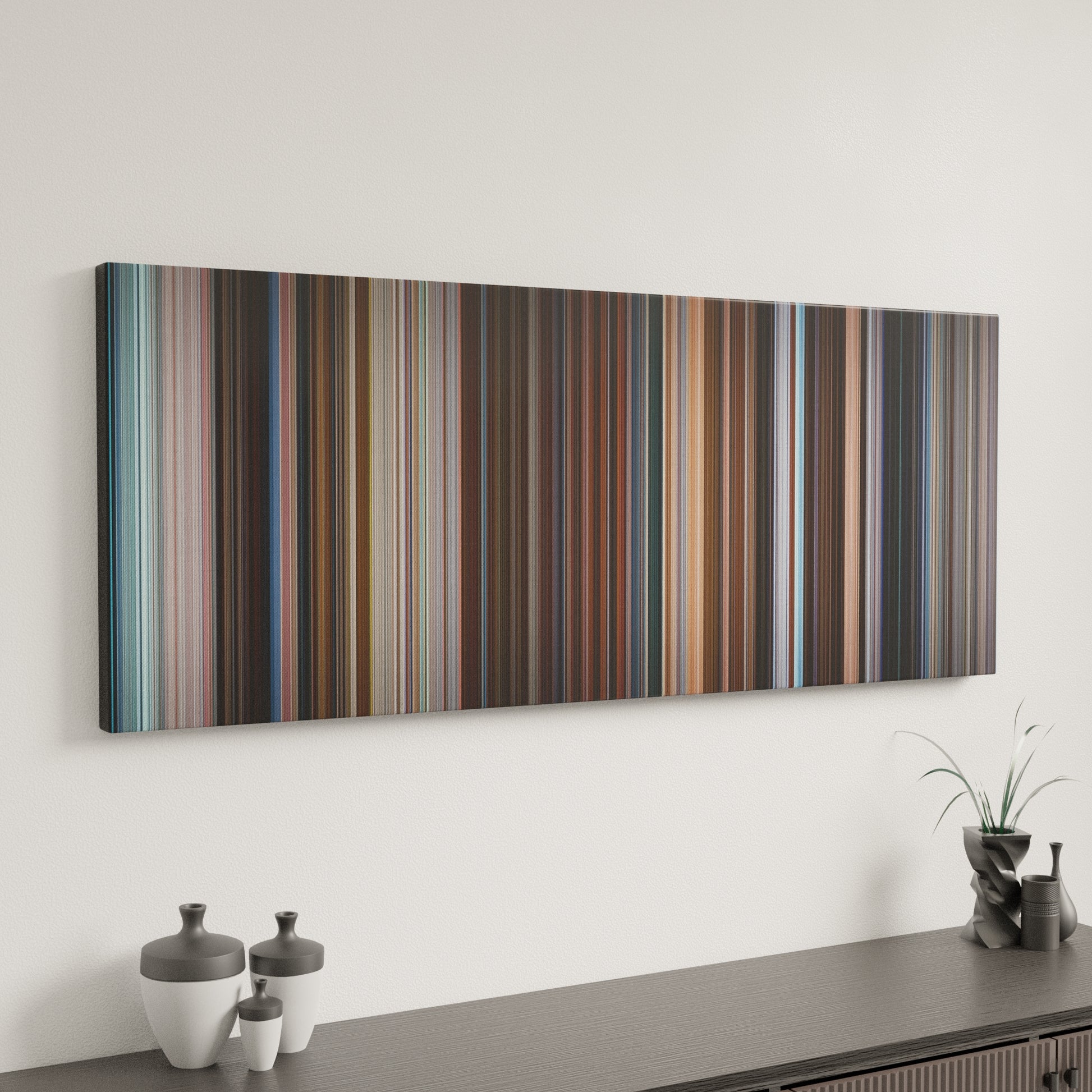 Minimal interior design with Eternal Sunshine of the Spotless Mind Frome on the wall