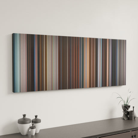 Eternal Sunshine of the Spotless Mind canvas art in modern interior - movie color palette