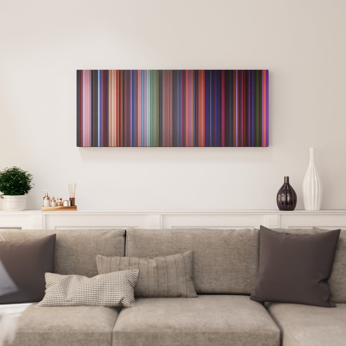 Hercules canvas print in living room - film wall decor