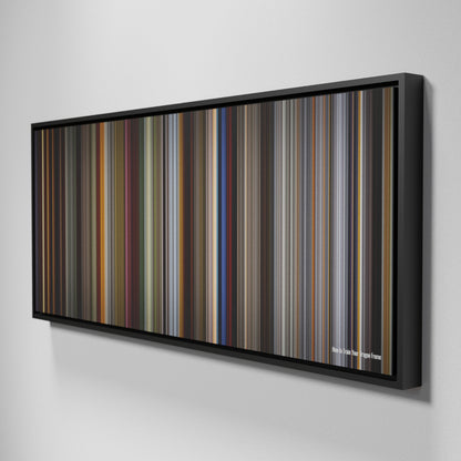 Side view of Framed Buff's of How to Train Your Dragon Frome on the wall