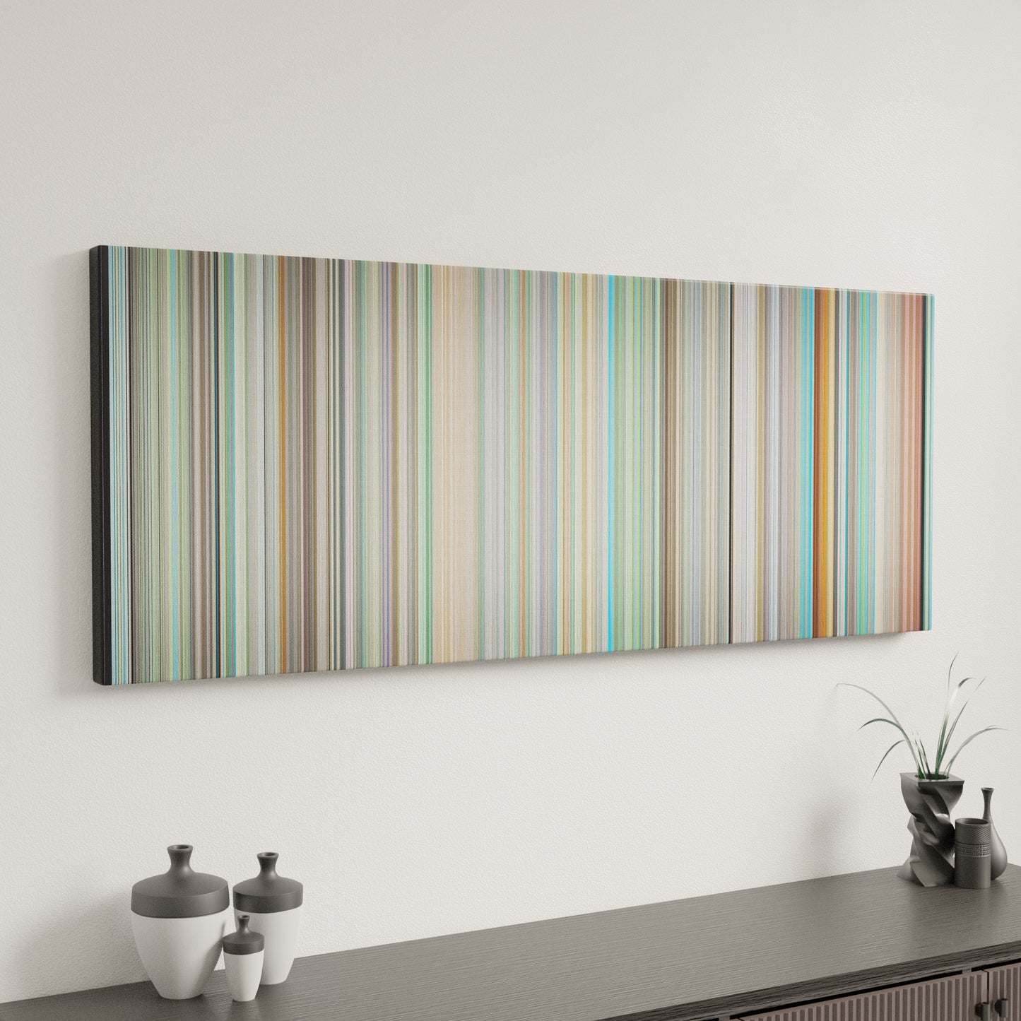 Minimal interior design with The Girl Who Leapt Through Time Frome on the wall