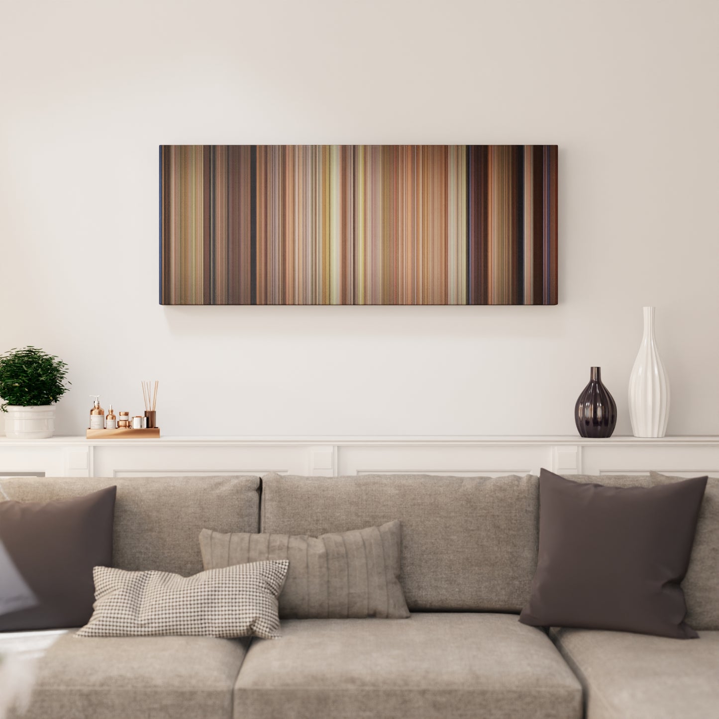 Living room interior with The Parent Trap Frome (1998) on the wall