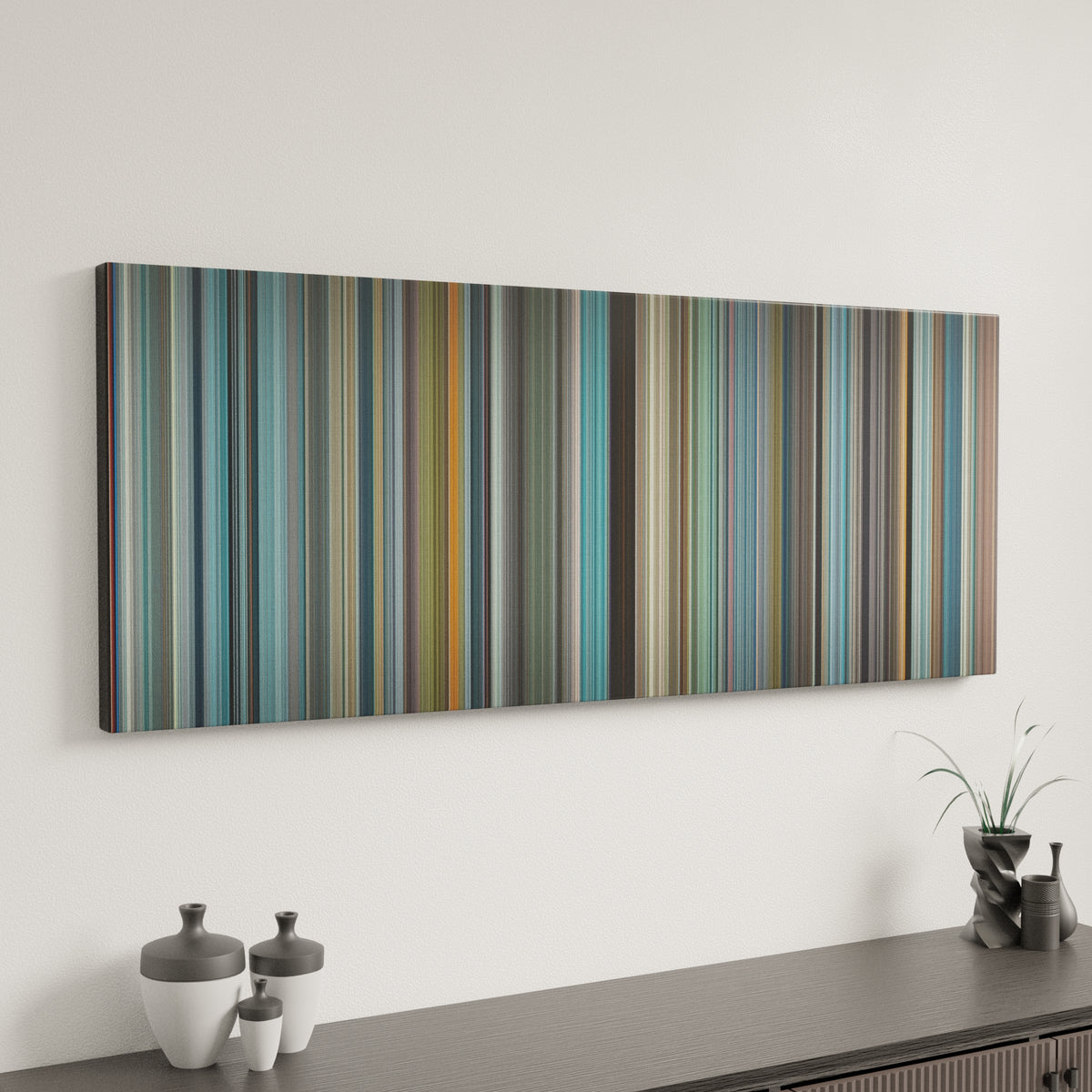 The Secret Life of Walter Mitty canvas art in modern interior - movie color palette