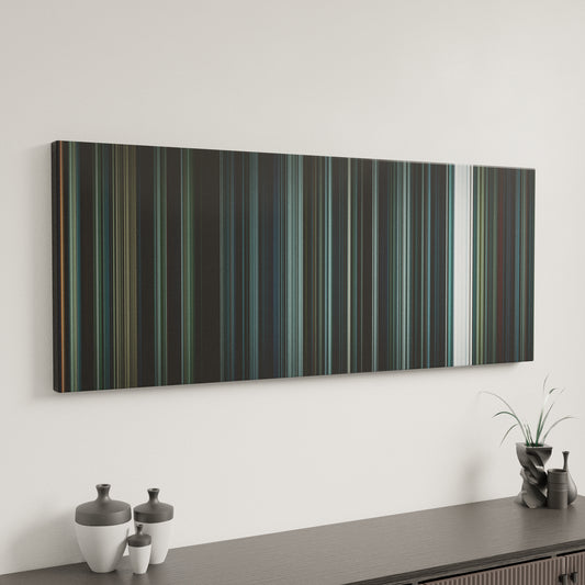 Minimal interior design with Arrival Frome on the wall