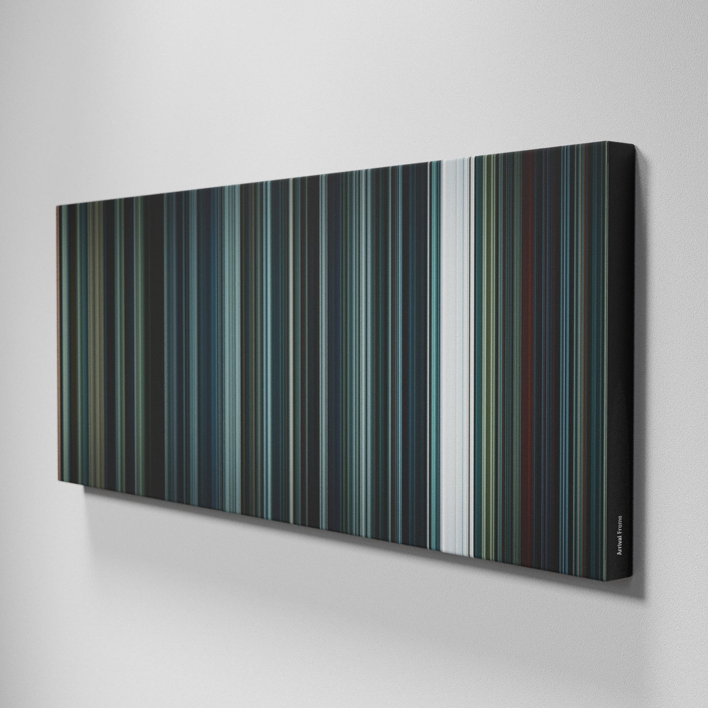 Side view of Buff's of Arrival Frome on the wall