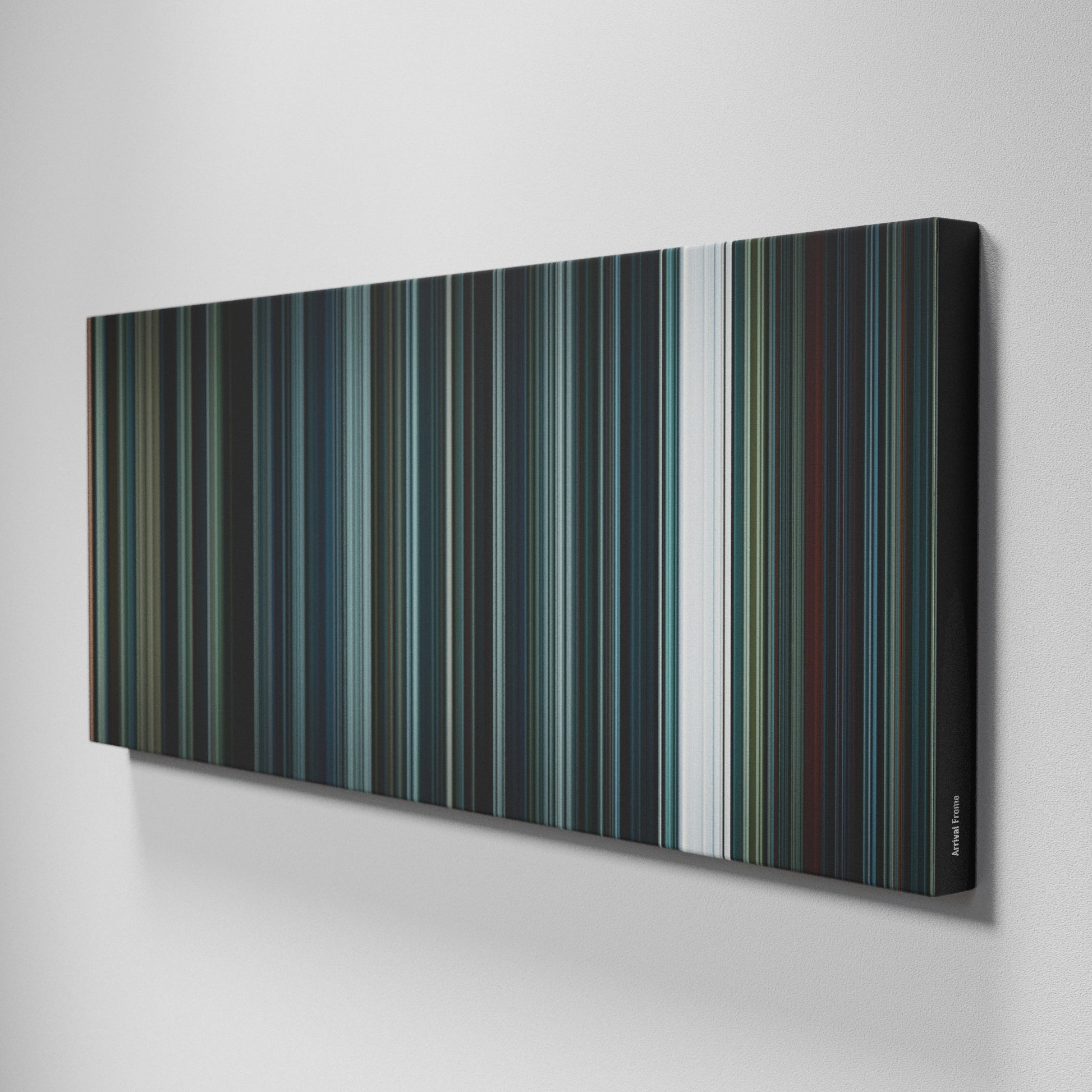 Side view of Buff's of Arrival Frome on the wall