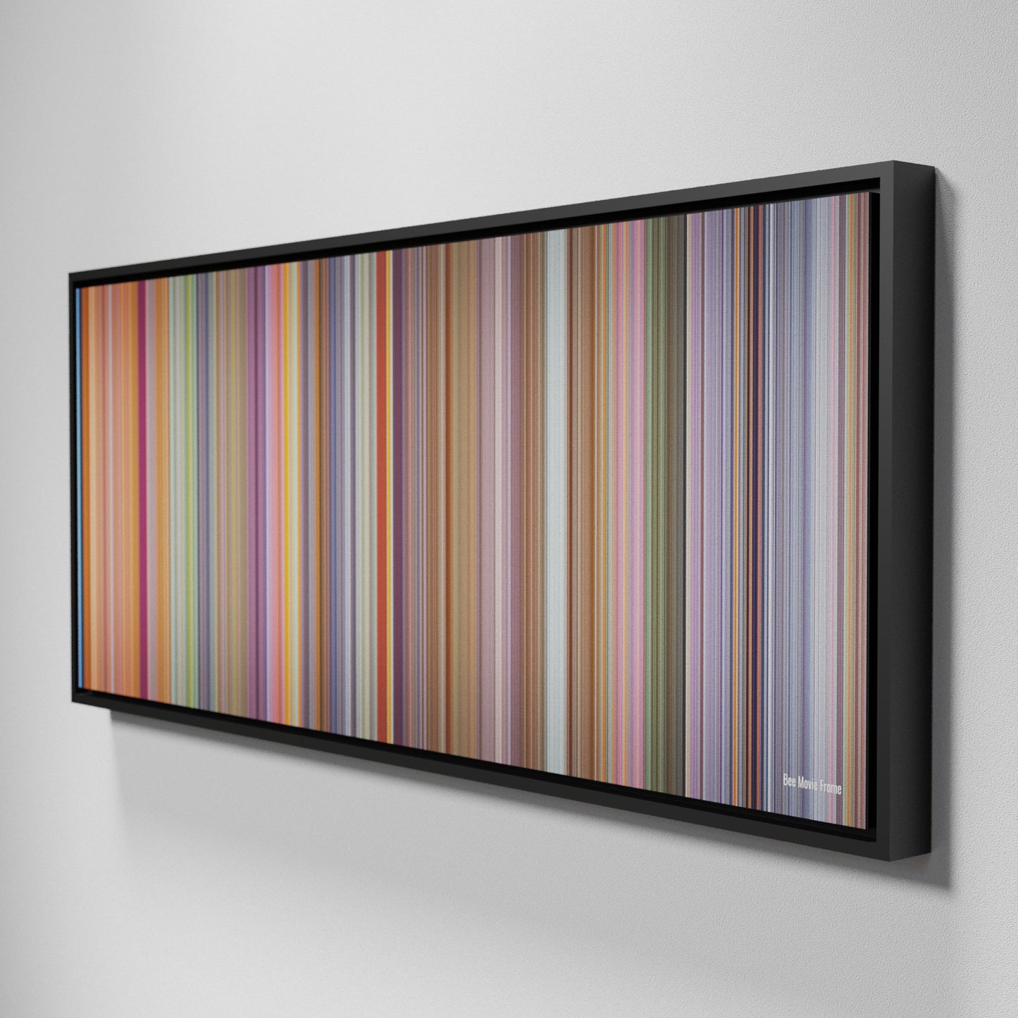 Side view of Framed Buff's of Bee Movie Frome on the wall