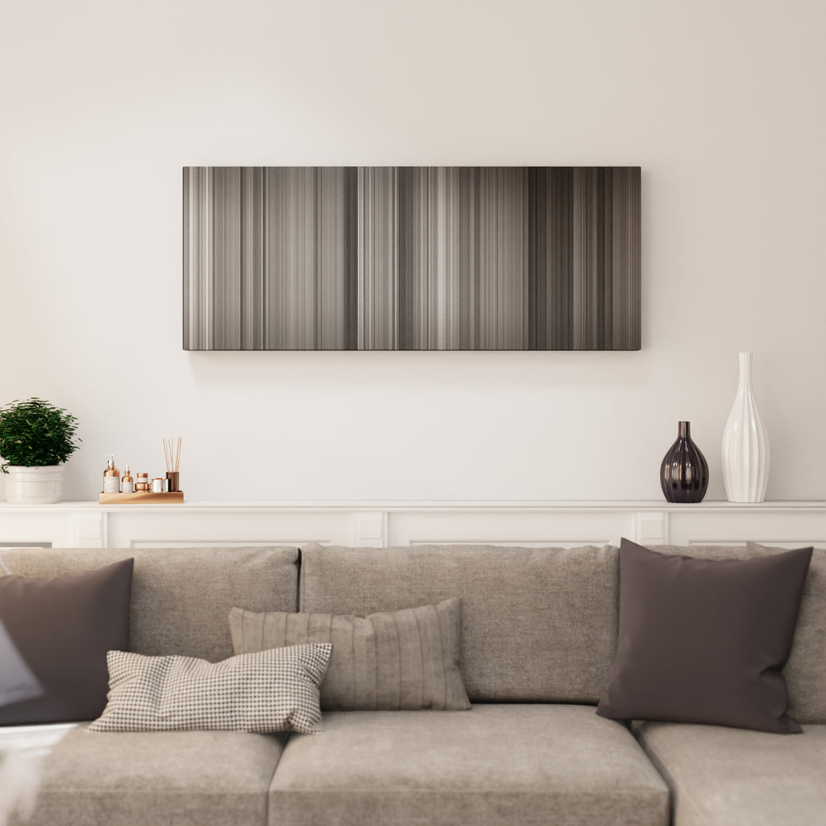 Casablanca canvas print in living room - film wall decor