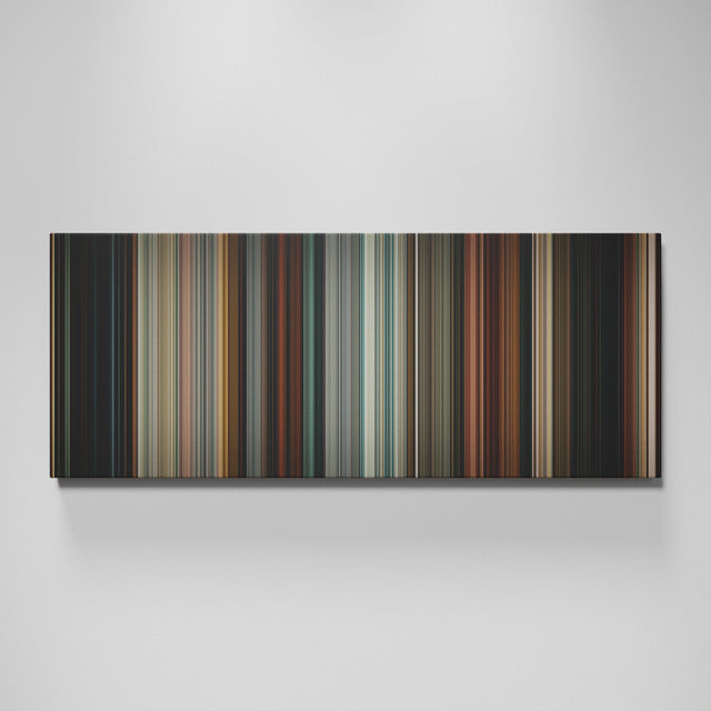 Drive movie canvas wall art - color palette print