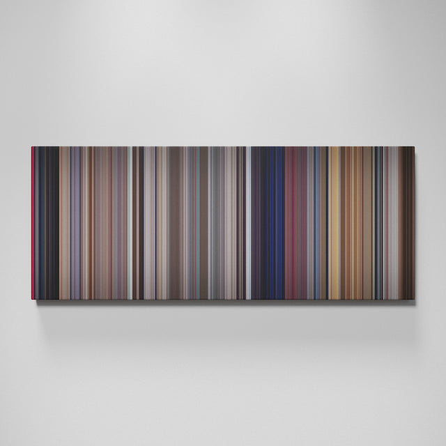 A Clockwork Orange movie canvas wall art - color palette print