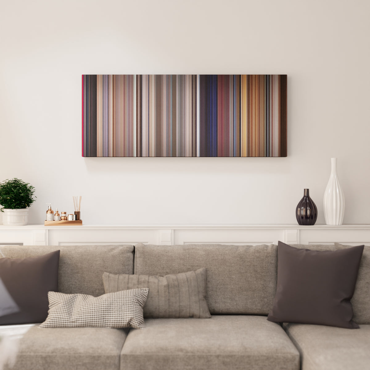 A Clockwork Orange canvas print in living room - film wall decor