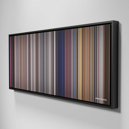 Side view of Framed Buff's of A Clockwork Orange Frome on the wall