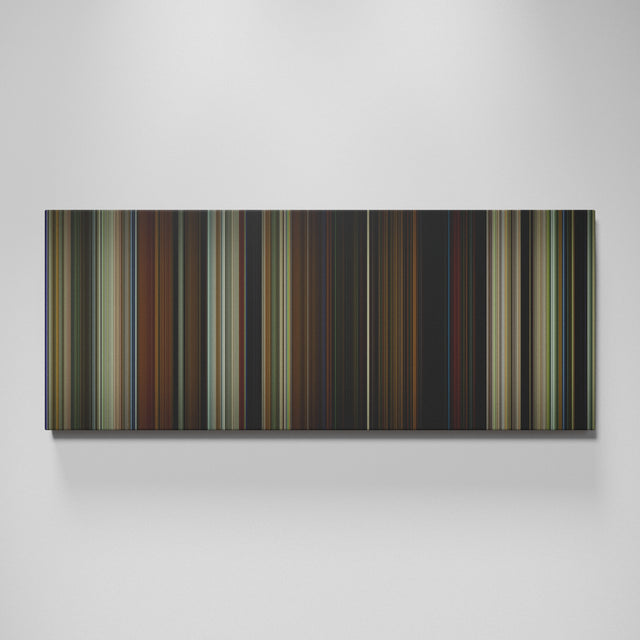 Parasite movie canvas wall art - color palette print