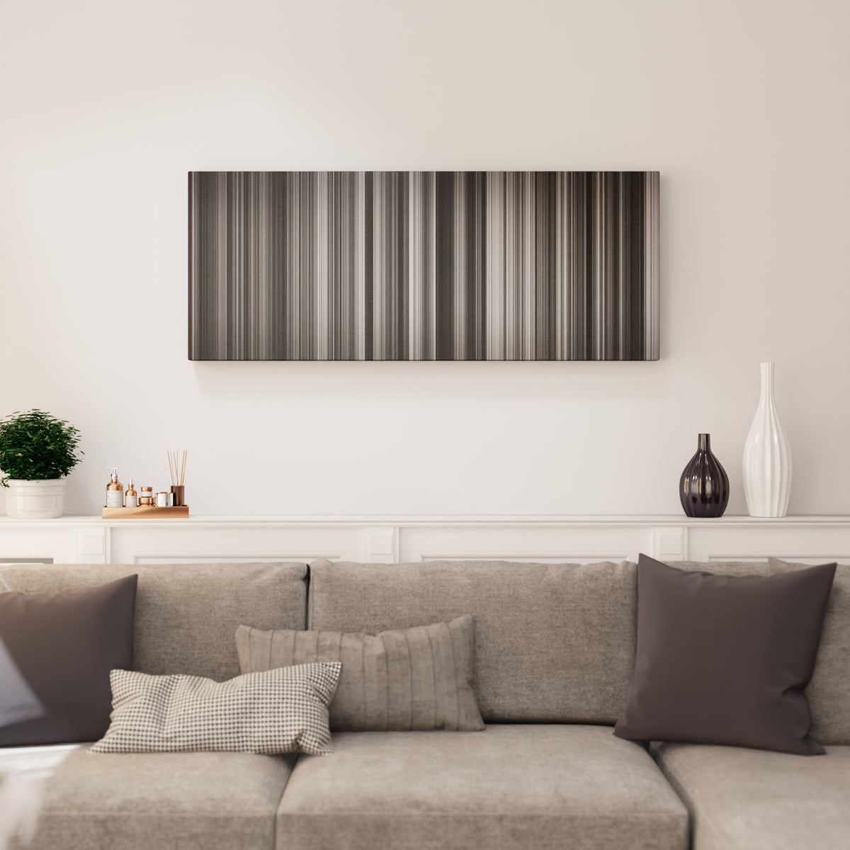 Schindler's List canvas print in living room - film wall decor