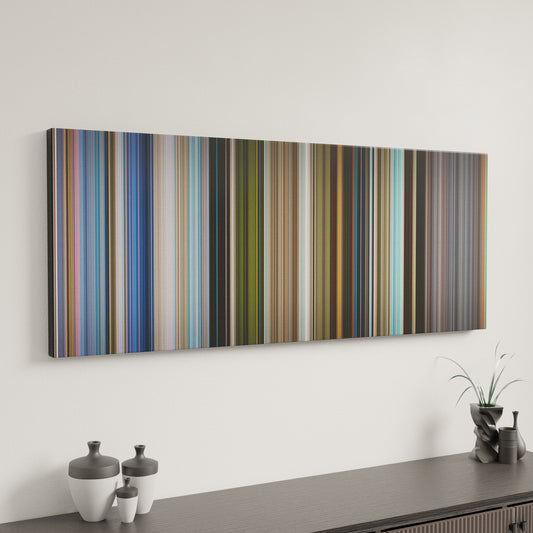 Minimal interior design with Surf's Up Frome on the wall