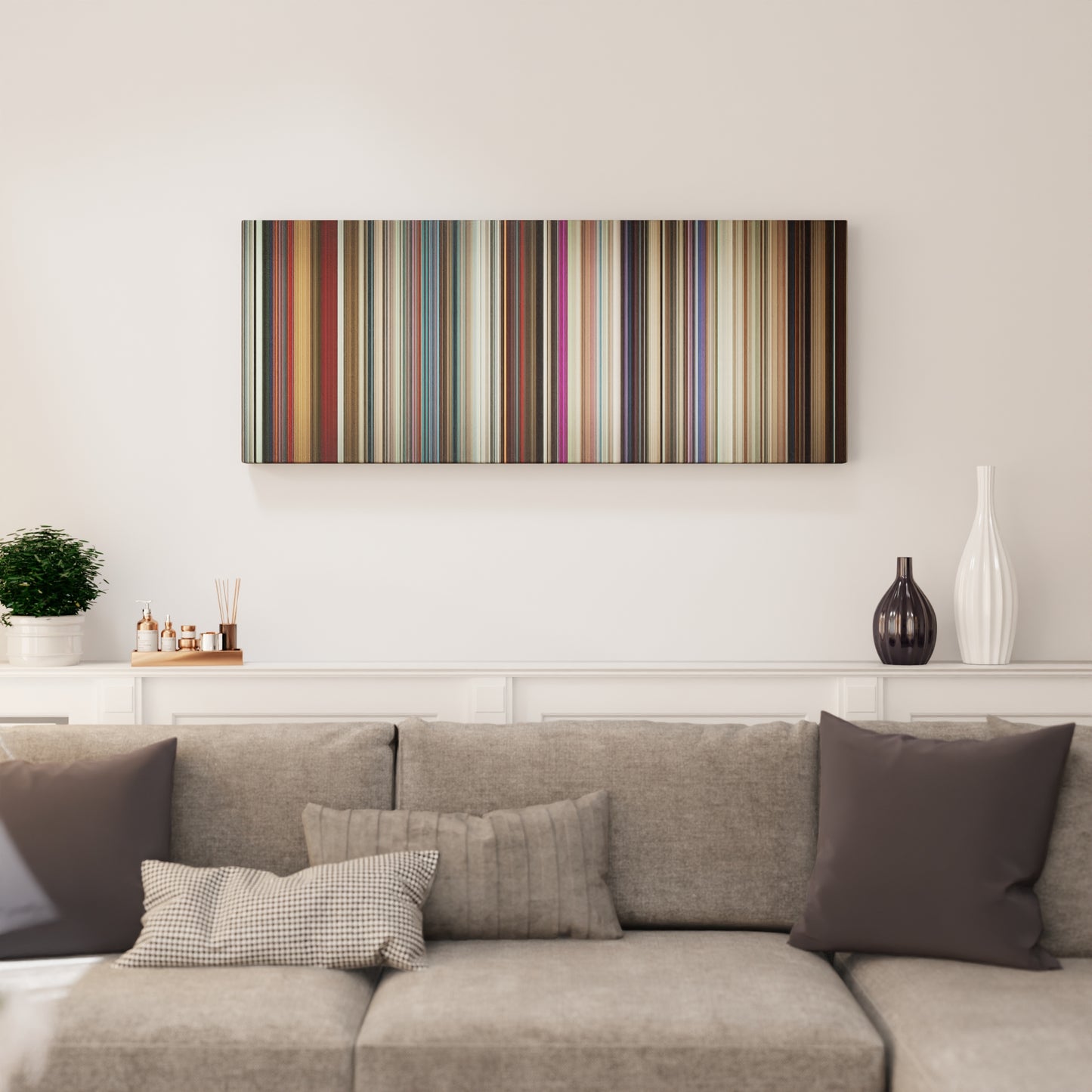 Living room interior with A Star Is Born Frome on the wall