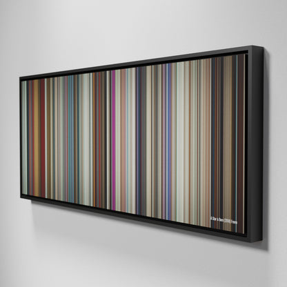 Side view of Framed Buff's of A Star Is Born Frome on the wall