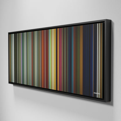 Side view of Framed Buff's of Ad Astra Frome on the wall