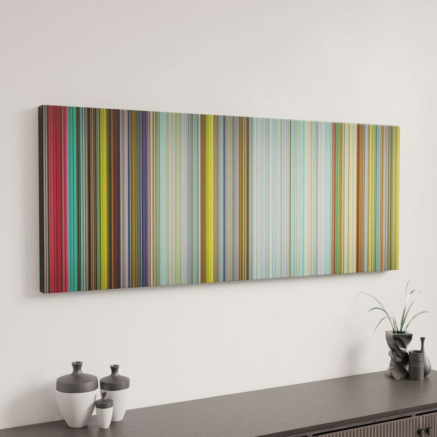 Minimal interior design with Dragon Ball Super: Broly Frome on the wall