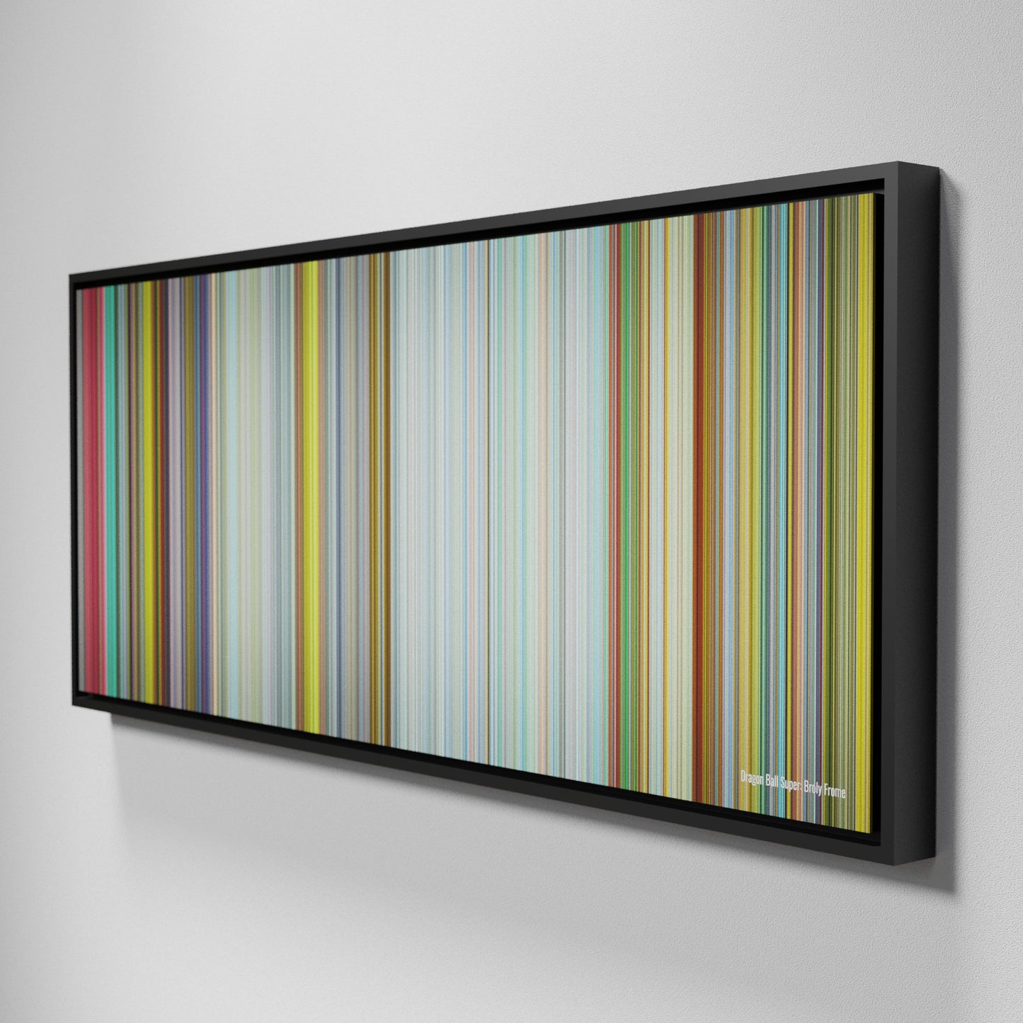 Side view of Framed Buff's of Dragon Ball Super: Broly Frome on the wall