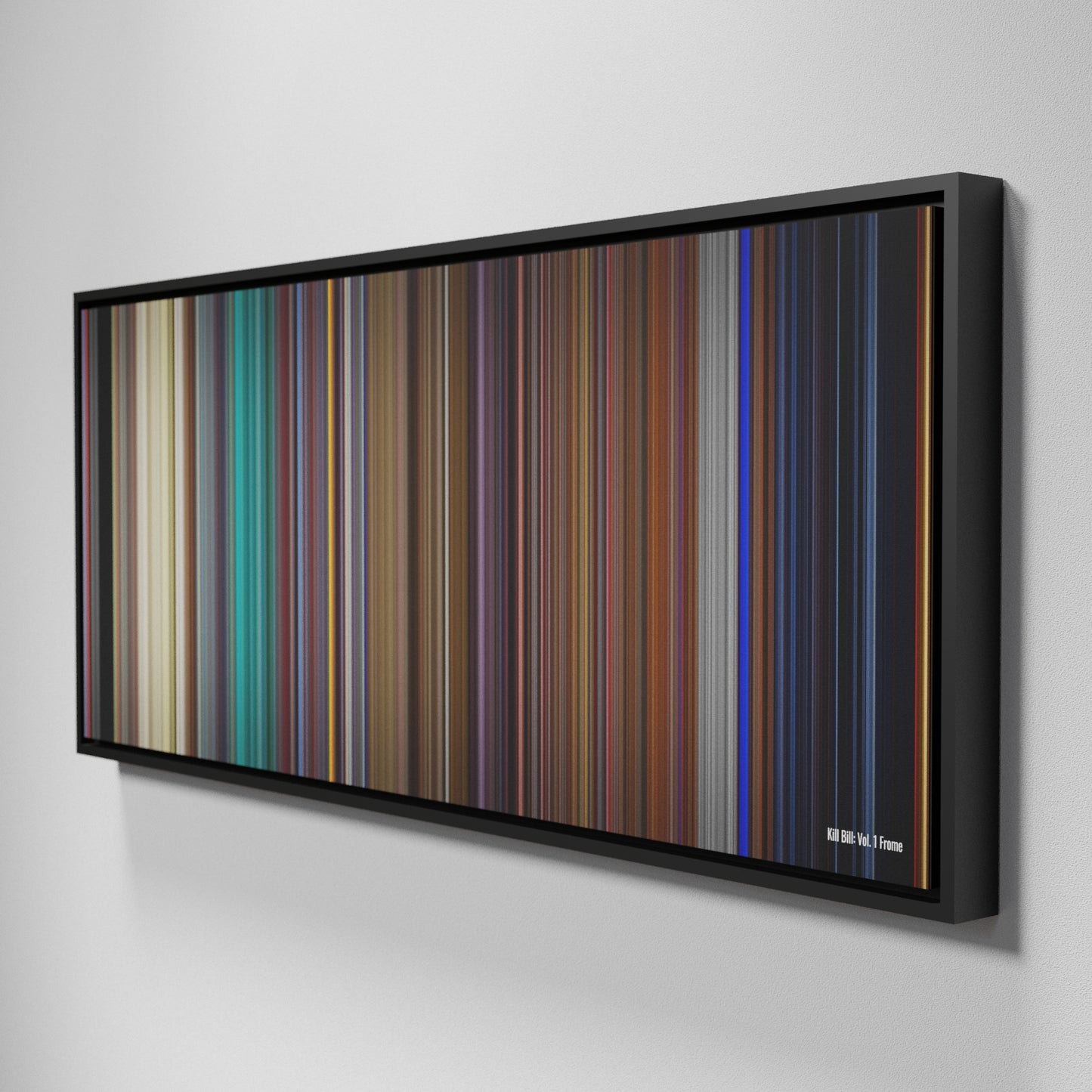 Side view of Framed Buff's of Kill Bill: Volume 1 Frome on the wall