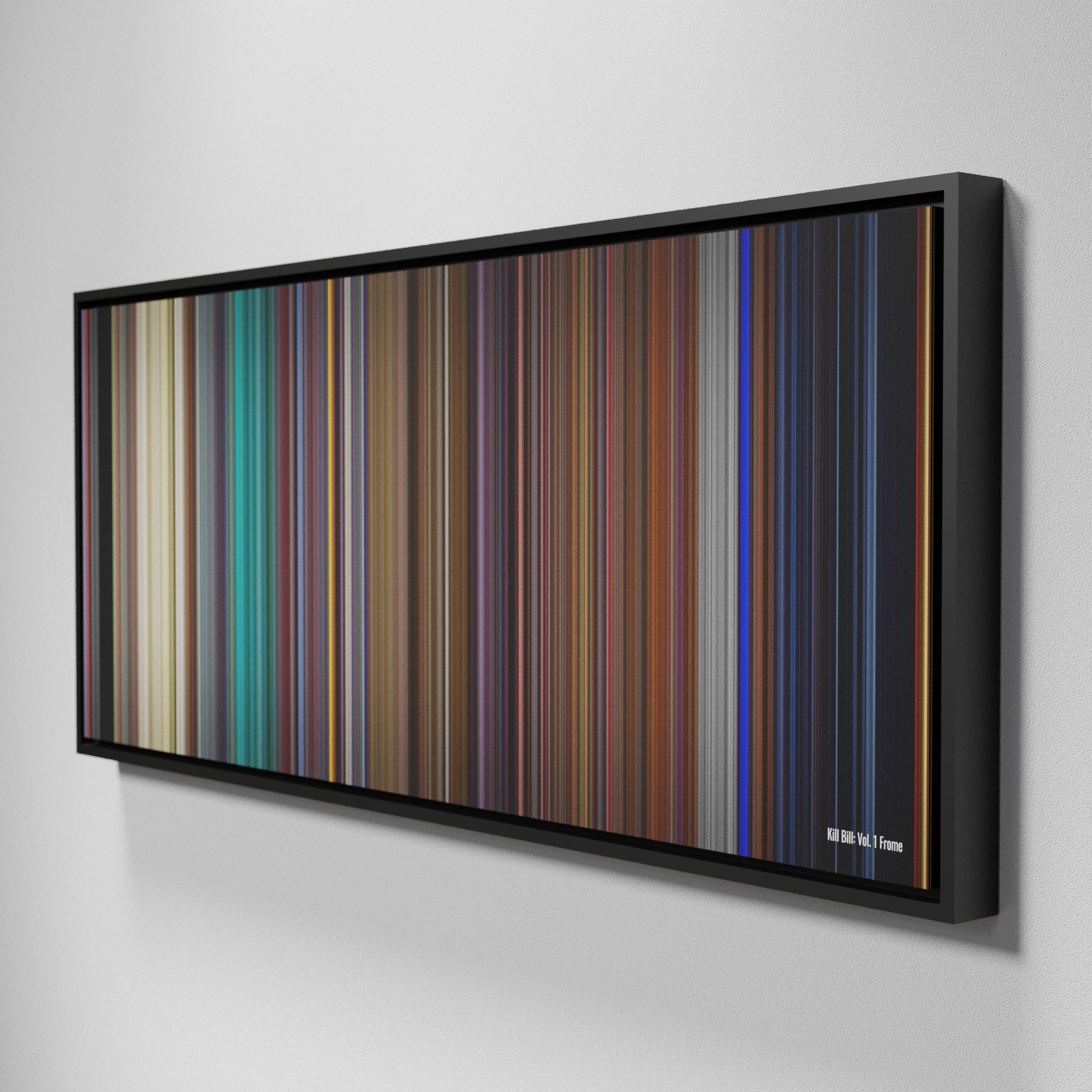 Side view of Framed Buff's of Kill Bill: Volume 1 Frome on the wall