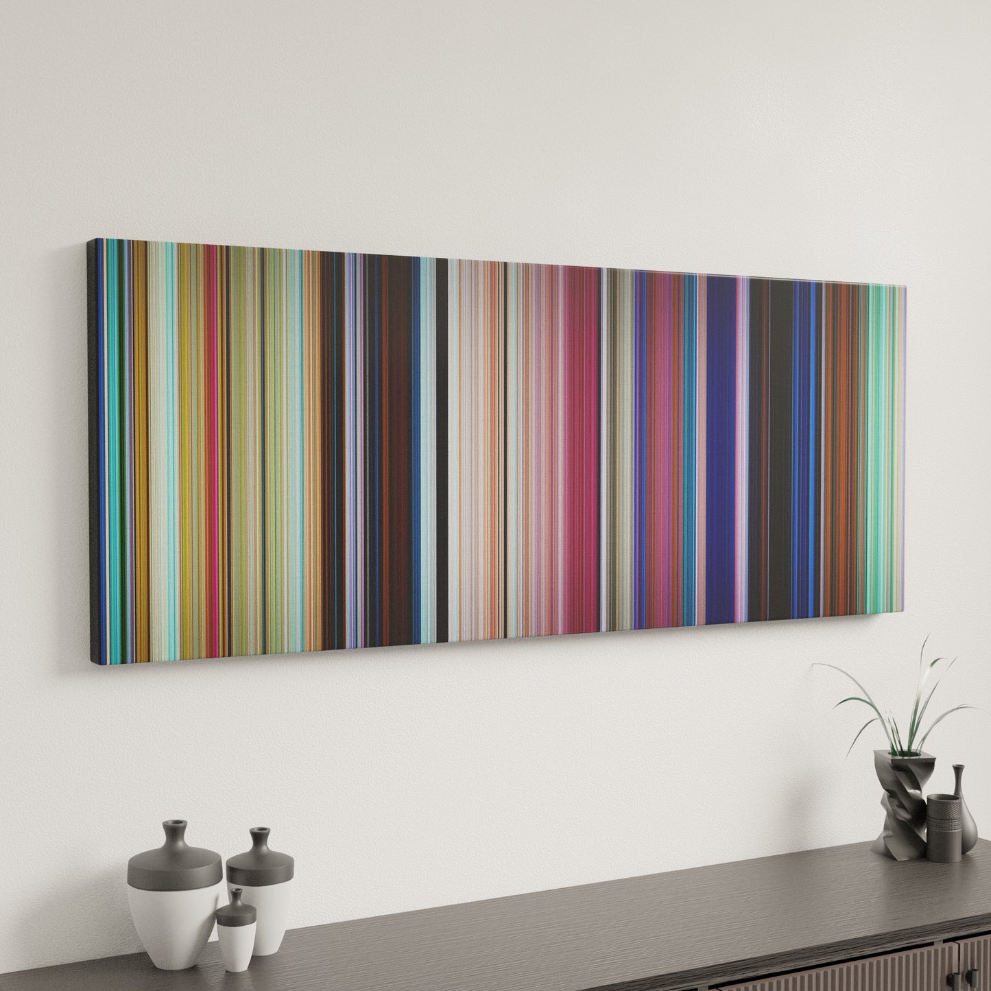 Minimal interior design with Moana Frome on the wall