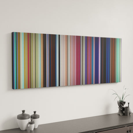 Moana canvas art in modern interior - movie color palette