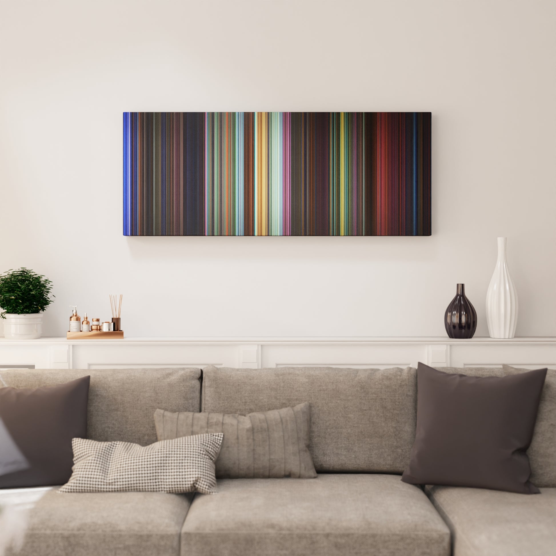 Living room interior with Peter Pan 2: Return to Never Land Frome on the wall