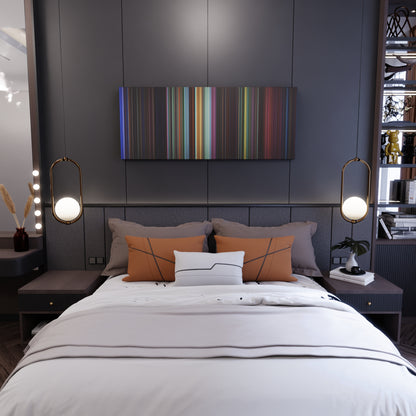 Bedroom interior with Peter Pan 2: Return to Never Land Frome on the wall