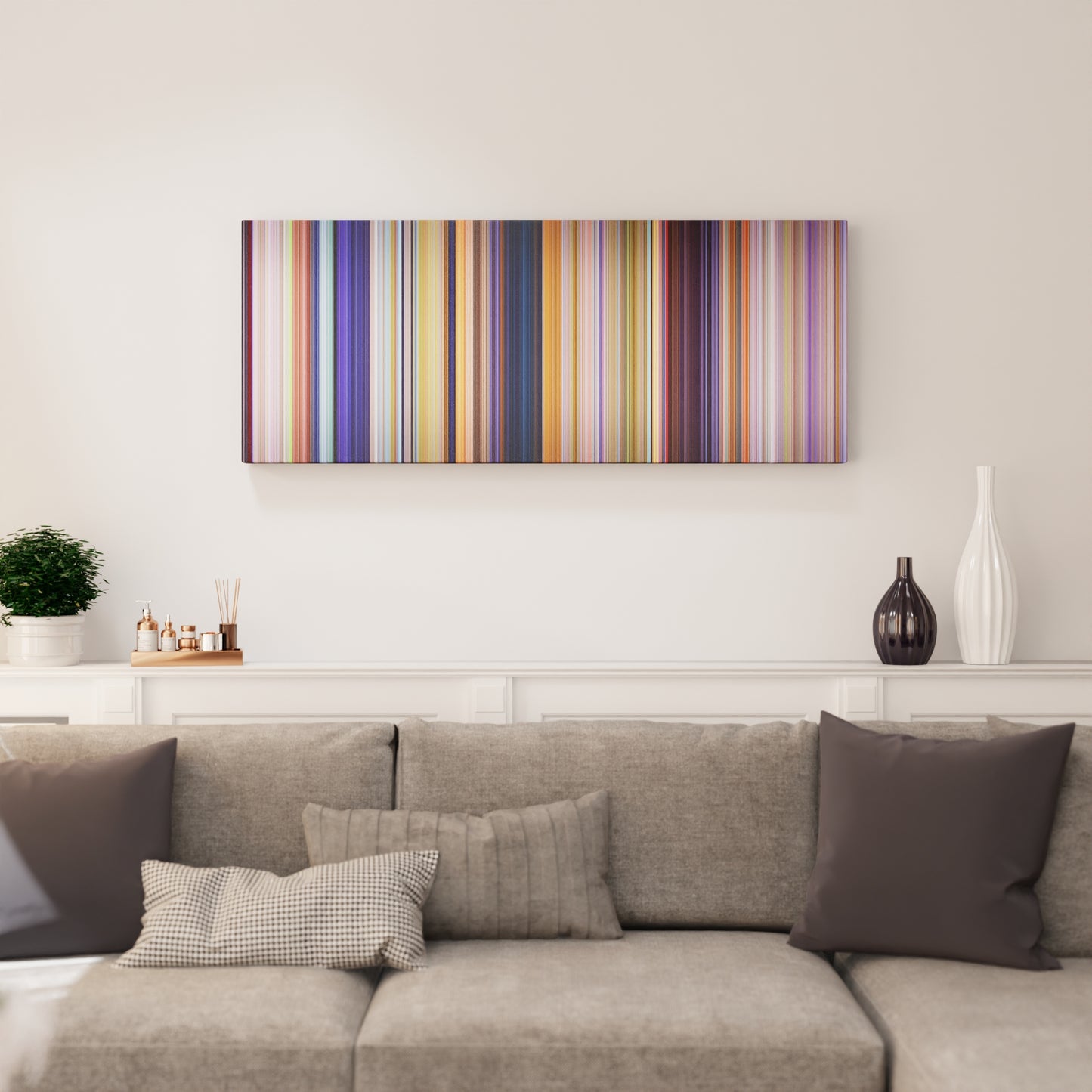 Living room interior with The Lorax Frome on the wall