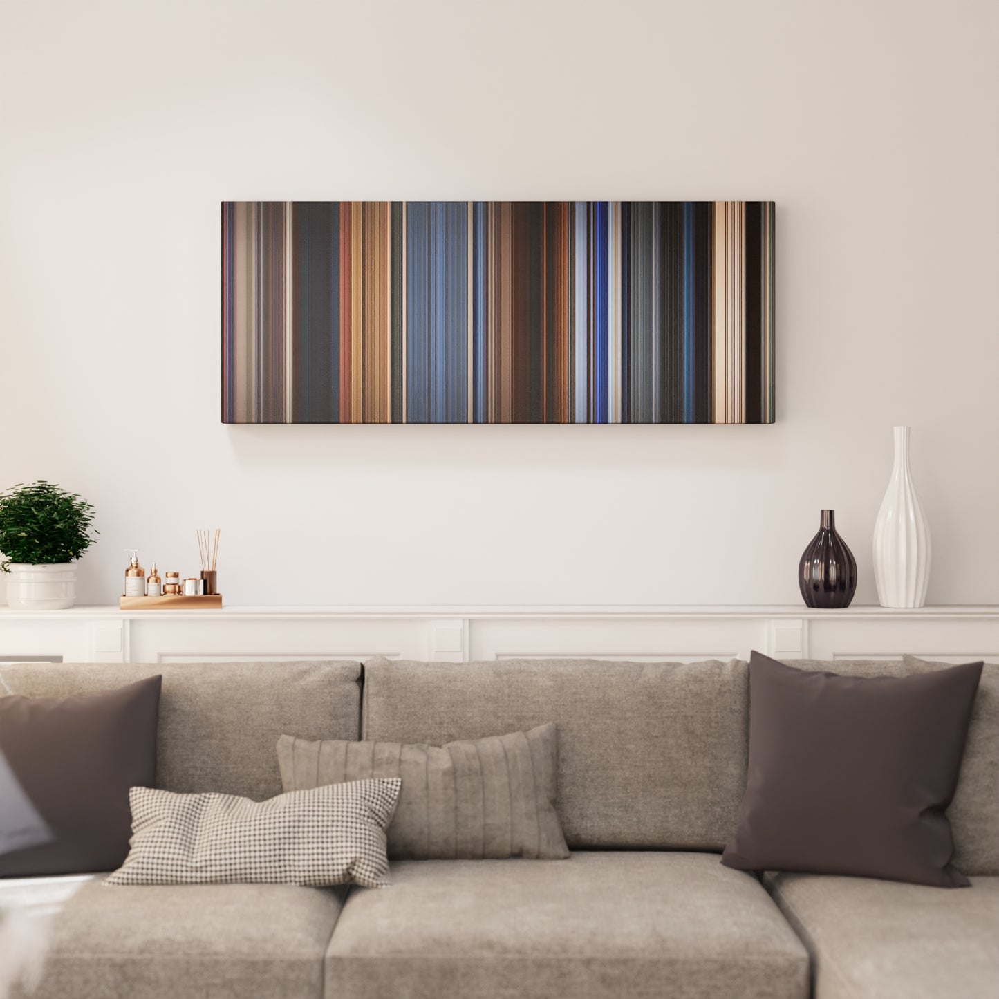 Living room interior with The Neverending Story Frome on the wall