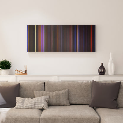 Living room interior with The Nightmare Before Christmas Frome on the wall