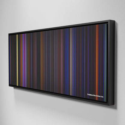 Side view of Framed Buff's of The Nightmare Before Christmas Frome on the wall